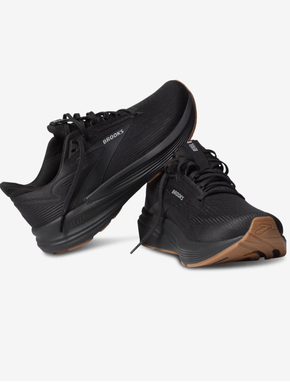 Brooks Revel Men’s Running Shoes Size 12 Black/Black Like New in Box
